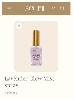 Soleil Lavender Glow Mist Spray